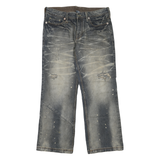 ARMANI EXCHANGE Mens Jeans Blue Regular Straight Denim Medium W34 L30 Distressed