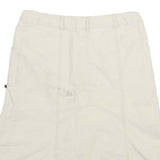 INFLUENCE Womens Cream Cotton Blend A-Line Knee Length Woven Skirt L Embroidery