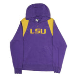 NIKE Mens Purple & Yellow LSU Pullover Hoodie S College Sports Fanwear