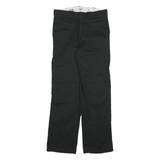 DICKIES Mens Black Regular Fit Straight Leg Trousers W30 L30 Workwear Casual
