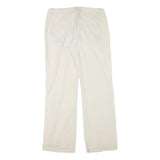 TWIK Womens Linen Cream Regular Fit Straight Leg Trousers W30 L32 Casual Summer