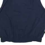 NIKE Mens Blue Cotton Blend V-Neck M Sleeveless Casual Pullover Sweatshirt