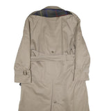 Womens Beige Polyester Blend Jacket UK 10 Button Closure Classic Fit Tartan