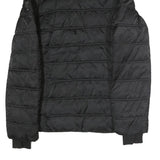 NAUTICA Womens Black Puffer Jacket L Polyester Zip Casual Quilted Winter Warm