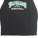 ADIDAS Mens Black & Green Valparaiso Basketball Long Sleeve Crew Neck T-Shirt L