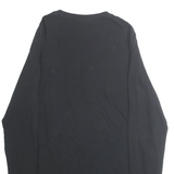 ADIDAS Mens Black & Green Valparaiso Basketball Long Sleeve Crew Neck T-Shirt L