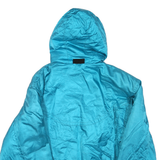 Womens Blue & Purple Hooded Zip Jacket M Polyester Blend Outdoor Casual