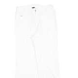 LEE COOPER Womens White Regular Fit Straight Leg Trousers W28 L28 Cotton Blend