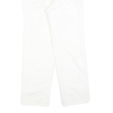 LEE COOPER Womens White Regular Fit Straight Leg Trousers W28 L28 Cotton Blend