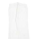 LEE COOPER Womens White Regular Fit Straight Leg Trousers W28 L28 Cotton Blend