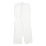 LEE COOPER Womens White Regular Fit Straight Leg Trousers W28 L28 Cotton Blend