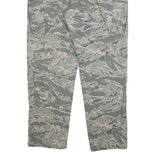 BETHEL INDUSTRIES Womens Cotton Blend Grey Camouflage Regular Fit Cargo Trousers