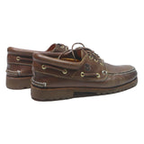 TIMBERLAND Classic Mens Brown Leather Boat Shoes UK 7.5 Durable Outdoor