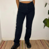 Moschino Jeans Trousers - 29W UK 10 Navy Cotton Blend