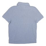 TOMMY HILFIGER Mens Blue Short Sleeve Polo Shirt M Classic Flag Logo