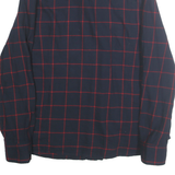 TOMMY HILFIGER Womens Blue & Red Checked Cotton Shirt L Long Sleeve Casual