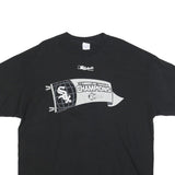 ALSTYLE Mens Black 05 American League Champions Graphic T-Shirt 2XL Crew Neck