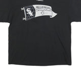 ALSTYLE Mens Black 05 American League Champions Graphic T-Shirt 2XL Crew Neck