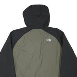 THE NORTH FACE Mens Black & Olive Green Zip Up Outdoor Jacket L Polyester Blend