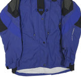 HELLY HANSEN Mens Blue & Black Outdoor Jacket S Polyester Blend Zip Hooded