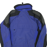 HELLY HANSEN Mens Blue & Black Outdoor Jacket S Polyester Blend Zip Hooded