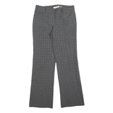 MICHAEL KORS Womens Polyester Blend Grey Regular Straight Trousers W30 L32