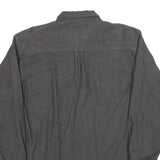 FIELD & STREAM Mens Grey Cotton Blend Shirt L Button Front Workwear Casual