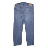 LEVI'S 505 Mens Jeans Blue Regular Straight Denim Medium W40 L30 Classic Fit Zip