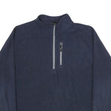 STARTER Mens Navy Blue Plain Jumper Crew Neck Basic Knit XL Pullover Casual