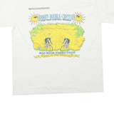 Mens White Helmet Double Century Cotton Blend Graphic T-Shirt M Short Sleeve