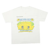 Mens White Helmet Double Century Cotton Blend Graphic T-Shirt M Short Sleeve