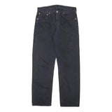 LEVI'S 501 Mens Jeans Black Regular Straight Denim W30 L28 Classic Button Fly