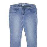 BENCH Womens Slim Blue Denim Jeans W34 L27 Zip Closure Stretch Cotton Blend