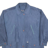 YACHTING Womens Blue Polyester Blend Jacket XL Zip Plain Casual Lightweight