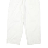 TORERO Womens Cotton Blend White Relaxed Straight Trousers W28 L26 Zip Closure