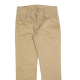 LEVI'S Mens Classic Cotton Blend Beige W32 L30 Trousers Zip Closure Straight Fit