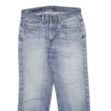 TOMMY HILFIGER Mens Jeans Blue Regular Straight Denim Medium W31 L26 Classic Zip