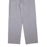 SEPRETS Womens Wool Grey Regular Fit Straight Leg Trousers W28 L31 Classic