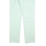 TOMMY HILFIGER Mens Cotton Blend White Regular Straight Trousers W34 L34 Smart