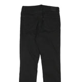 LEVI'S Womens Black Regular Straight Denim W28 L28 Cotton Blend Zip Jeans