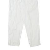 EAGLE FORCE Mens Cotton Blend White Relaxed Trousers W27 L30 Casual Zip Closure