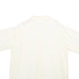 GLOBUS Mens White Relaxed Shirt L Soft Viscose Summer Casual
