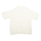 GLOBUS Mens White Relaxed Shirt L Soft Viscose Summer Casual