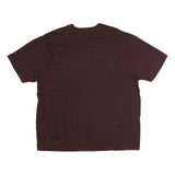 CARHARTT Mens Maroon Pocket T-Shirt XL Short Sleeve Crew Neck Cotton Workwear
