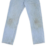 CARHARTT Mens Regular Fit Light Blue Denim Jeans W32 L31 Zip Closure Pockets