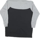 NIKE Mens Grey & Black Logo Pullover Hoodie M Sweatshirt Casual Sportswear