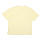 CHAPS Mens Yellow Plain T-Shirt M Short Sleeve Crew Neck Pocket Casual Cotton