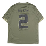 NIKE Mens Green New York Jets Football Shirt L Short Sleeve V-Neck NFL