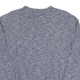 TOMMY HILFIGER Mens Blue Patterned Jumper V-Neck Basic Knit L Cotton Blend