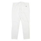 TOMMY HILFIGER Womens White Slim Jeans Cotton Button W33 L27 Classic Fit